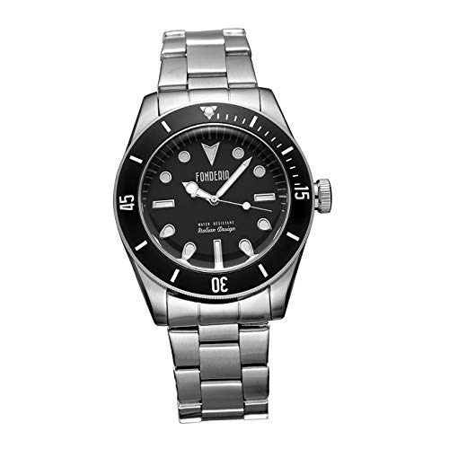 Fonderia Armbanduhr Herren P-7A002UNN Edelstahl Uhr Silber Seawolf D2UAP7A002UNN EIN Geschenk zu Weihnachten, Geburtstag, Valentinstag für den Mann von Fonderia