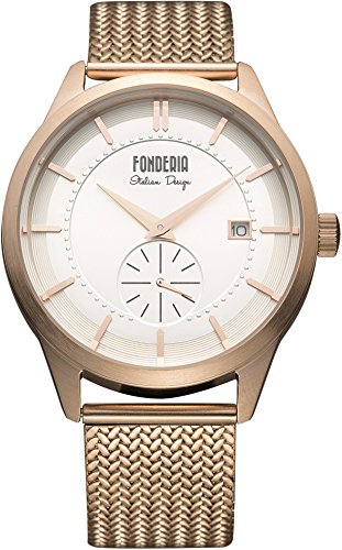 Fonderia Herren Analog Quarz Smart Watch Armbanduhr mit Edelstahl Armband P-8R009US1 Fonderia Herren Analog Quarz Smart Watch Armbanduhr mit Edelstahl Armband P-8R009US1 von Fonderia