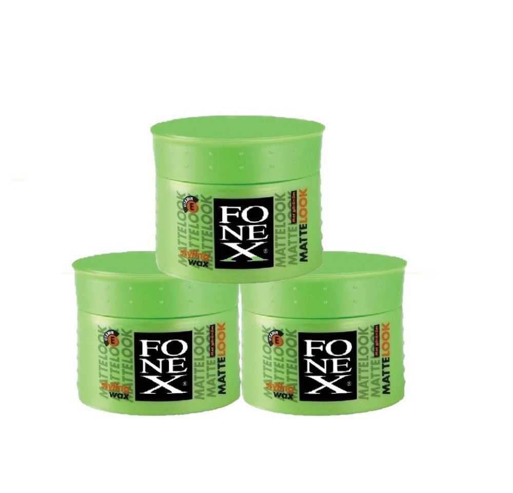 Fonex Cosmetics Haarwachs Fonex Styling Wax Matte Look 3er Set je 100ml (300ml) von Fonex Cosmetics