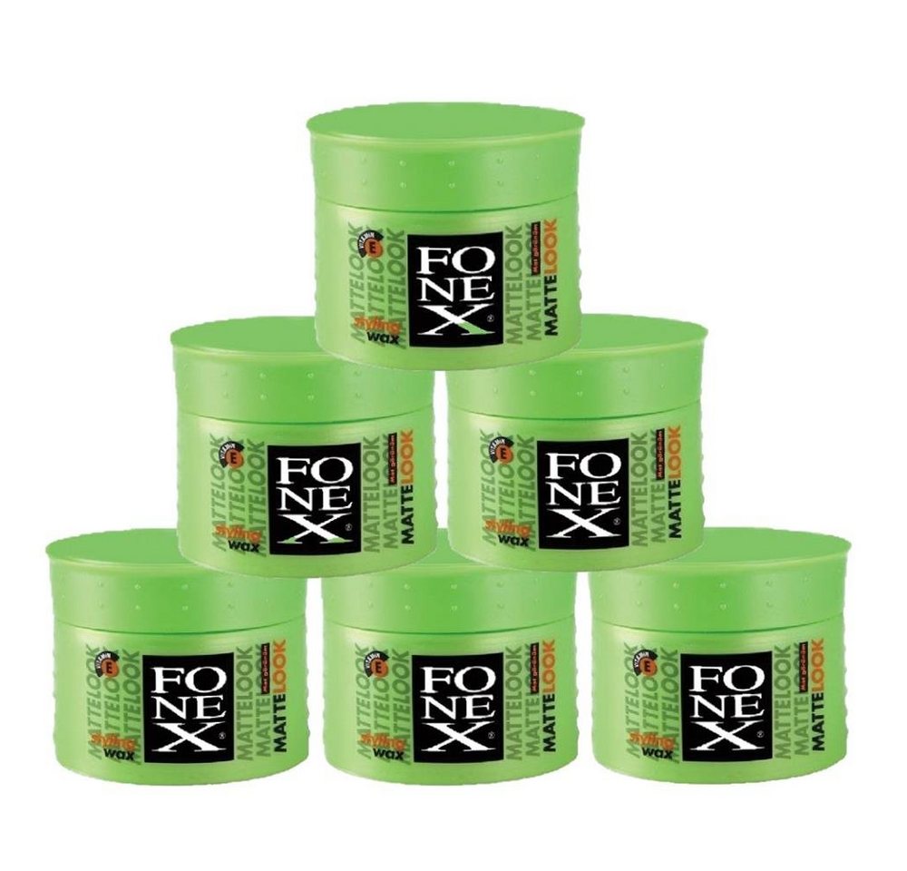 Fonex Cosmetics Haarwachs Fonex Styling Wax Matte Look 6er Set je 100ml (600ml) von Fonex Cosmetics
