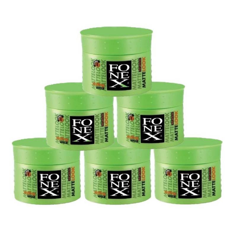 Fonex Cosmetics Haarwachs Fonex Styling Wax Matte Look 6er Set je 100ml (600ml) von Fonex Cosmetics