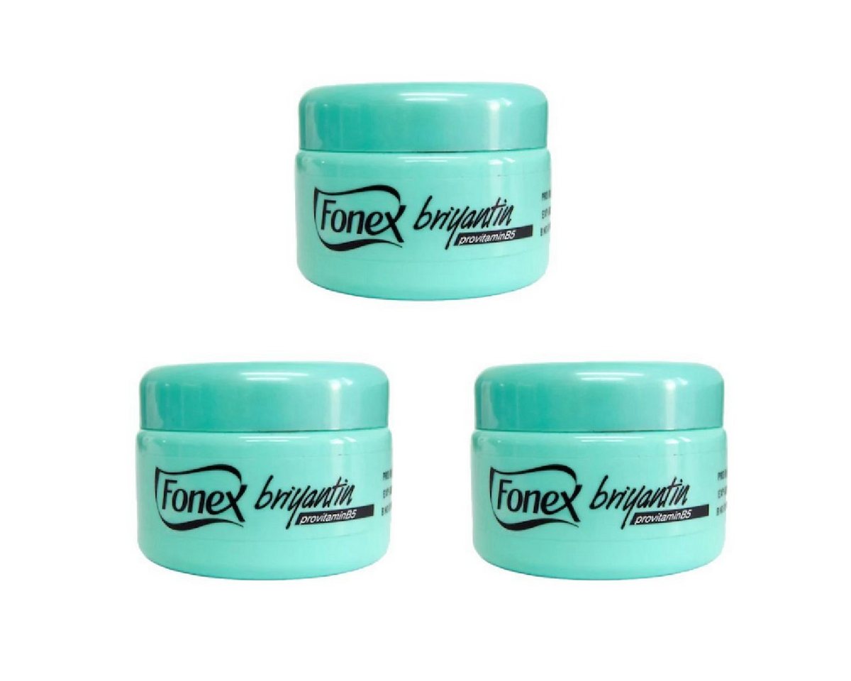 Fonex Cosmetics Styling-Creme 3x Fonex Briyantin Haarstylingcreme Brillantine 150ml, 3-tlg. Fonex Cosmetics Styling-Creme 3x Fonex Briyantin Haarstylingcreme Brillantine 150ml, 3-tlg. von Fonex Cosmetics