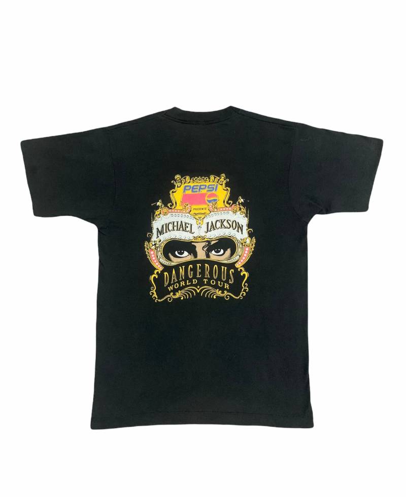 Vintage 80Er 90Er Jahre Michael Jackson X Pepsi Gefährliche Welt Tournee Shirts Made in Usa Tag Screen Star Beste Medium Sonne Verblasst von FongfongStudio