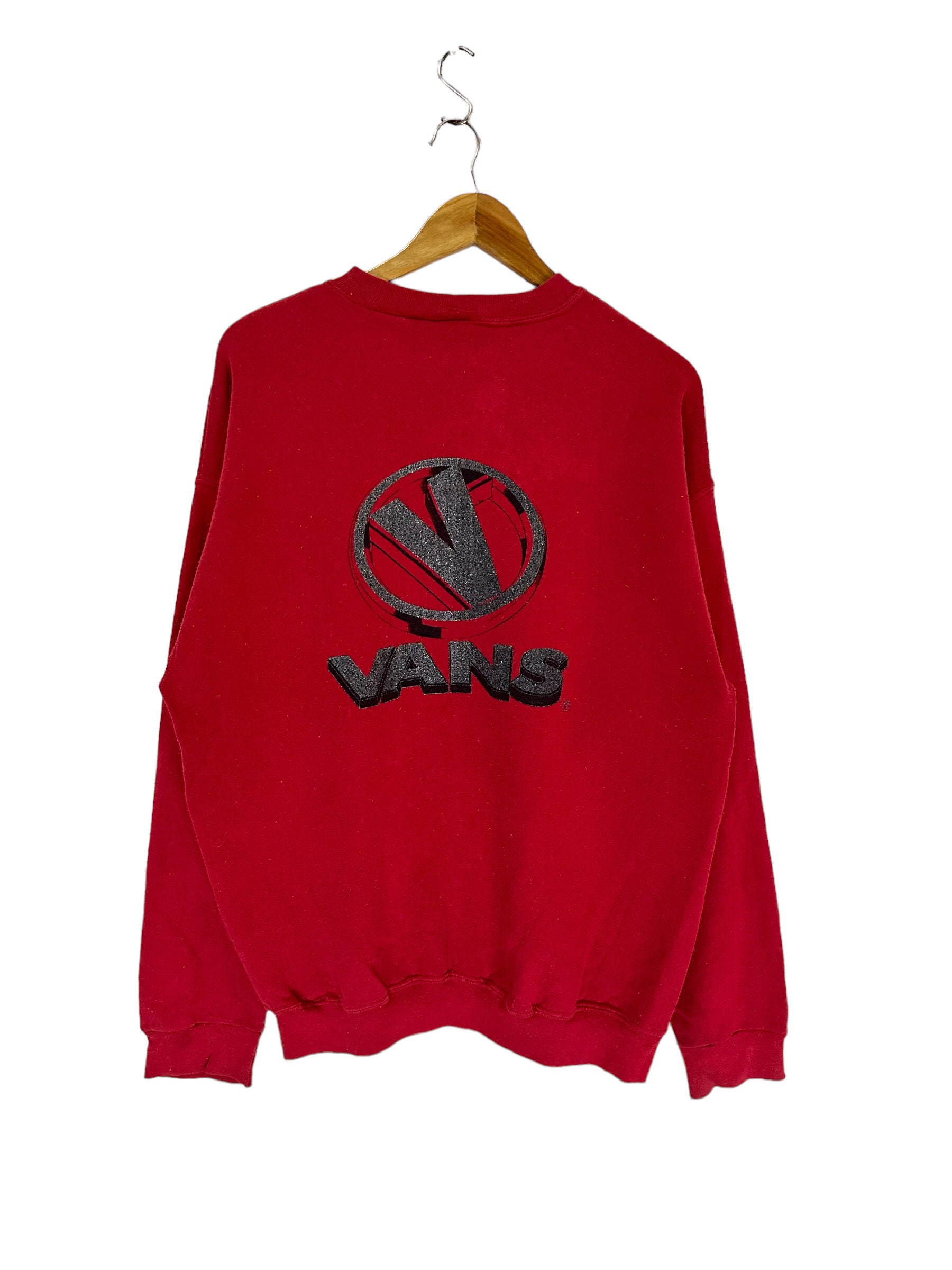 Vintage 90Er Jahre Vans Sweatshirt Großes Logo Pullover Skateboard Mode von FongfongStudio