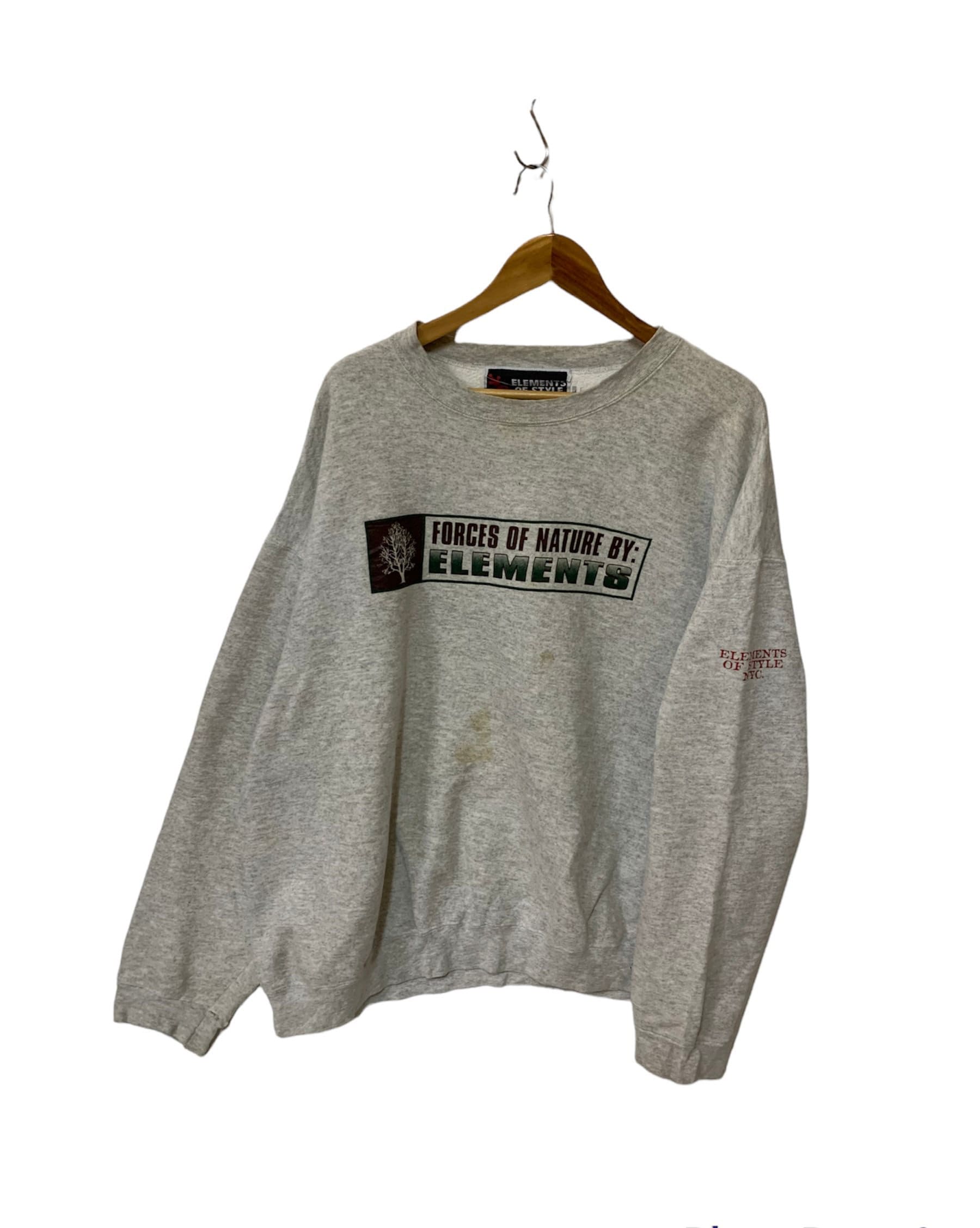 Vintage 90S Elements Of Style New York City Sweatshirt Oversize Pullover Rundhalsausschnitt von FongfongStudio