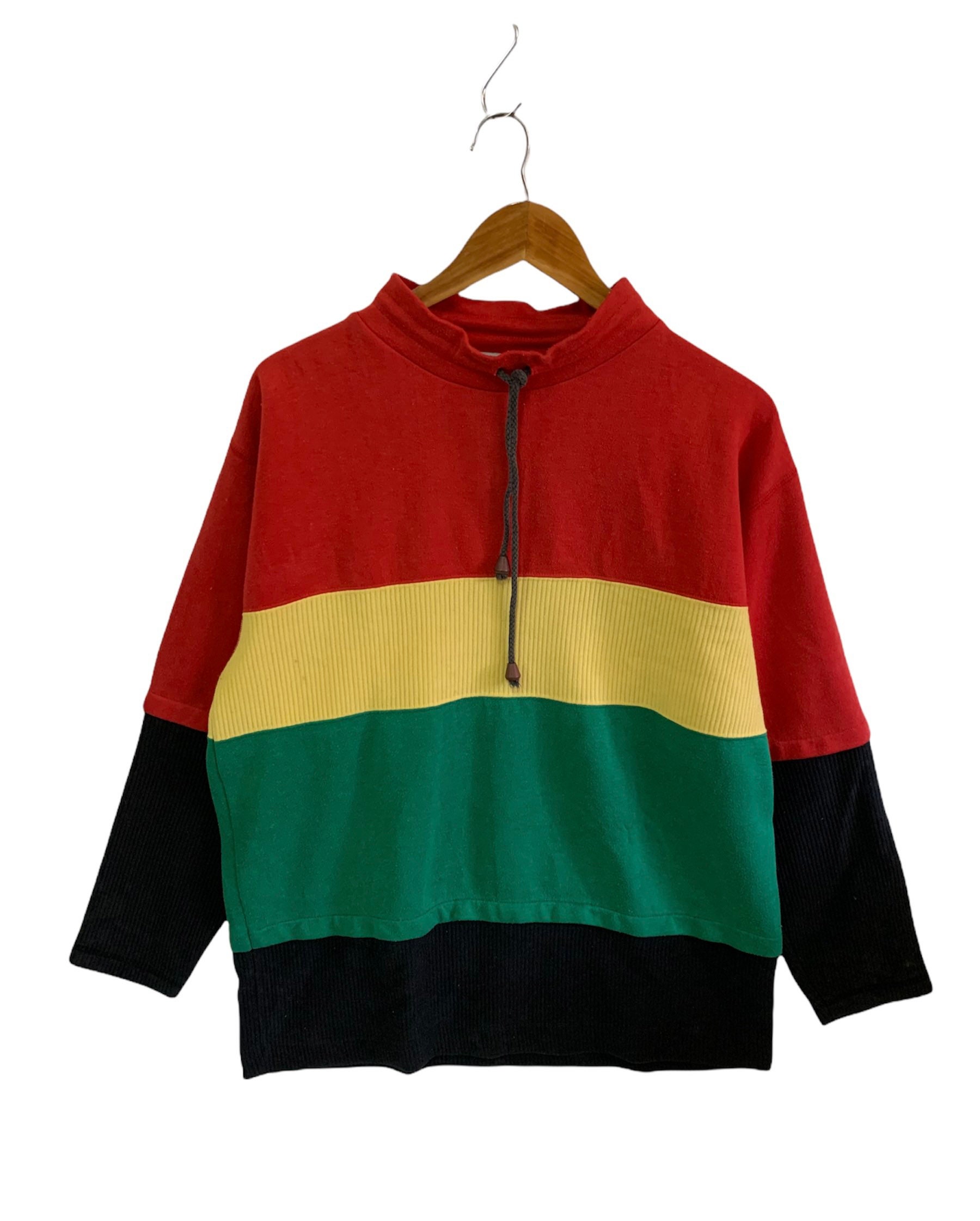 Vintage 90S Raggae Bob Marley Sweatshirt Multicolor Pullover Männergröße von FongfongStudio