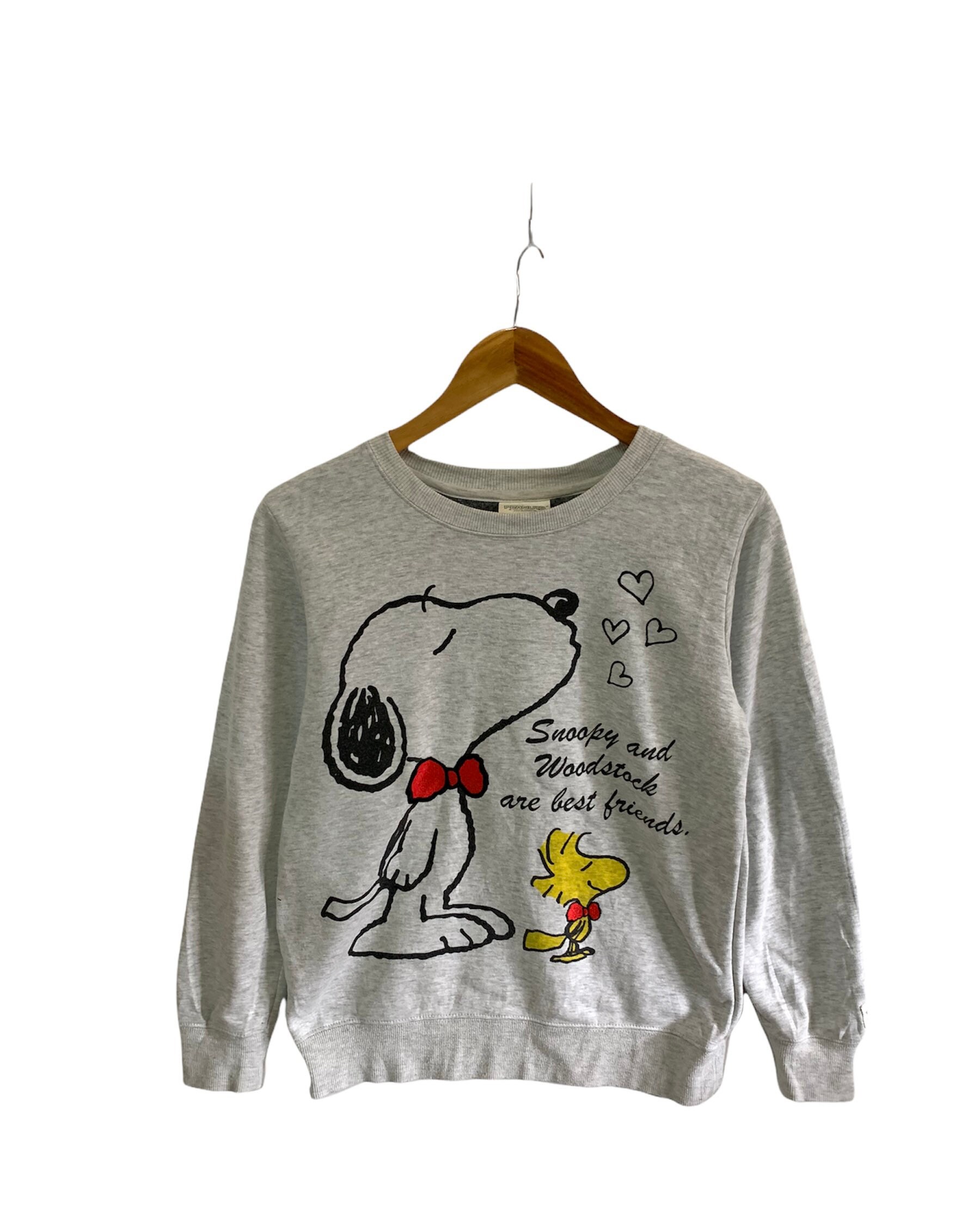 Vintage Snoopy Groß Logo Kleine Größe Frauen Pullover Große Woodstock Charakter Hip Hop Swag Fashion von FongfongStudio