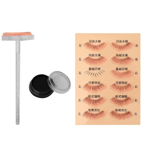 Fonowx Lazy Quick Makeup unter-Wimpern-Schablone, unter-Wimpern-Stempel, Augen-Make-up-Werkzeug, Unteres-Wimpern-Stempel-Werkzeug für den Innenbereich von Fonowx