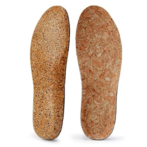 Einlegesohlen zur Unterstützung des Fußgewölbes aus Naturkork für Damen und Herren, orthopädische Einlagen, Plattfüße, Plantarfasziitis, Laufschuhe, athletische Gel-Schuheinlagen, von FonsBleaudy