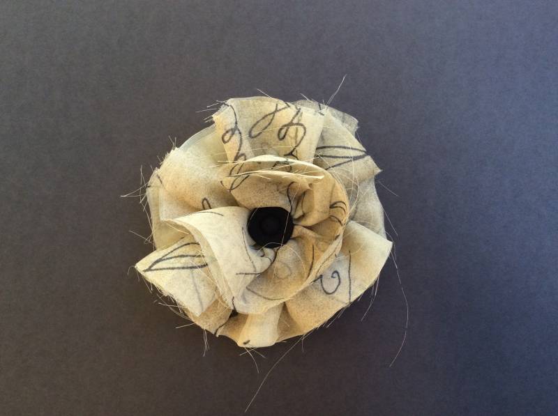 stoff Blumen Pin Booch stoff Blumen Pin Booch von FontanedaCrafts
