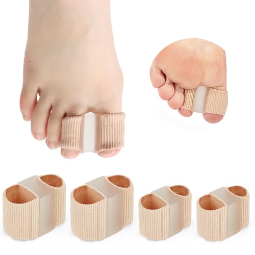 4 Stück Zehenspreizer Hallux Valgus, Silikon Hallux Valgus Korrektur mit 2 Verschiedene Größen von Zehentrenner für Frauen und Männer von Fonyet