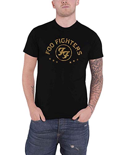 Foo Fighters Arched Star Männer T-Shirt schwarz S 100% Baumwolle Band-Merch, Bands von Foo Fighters