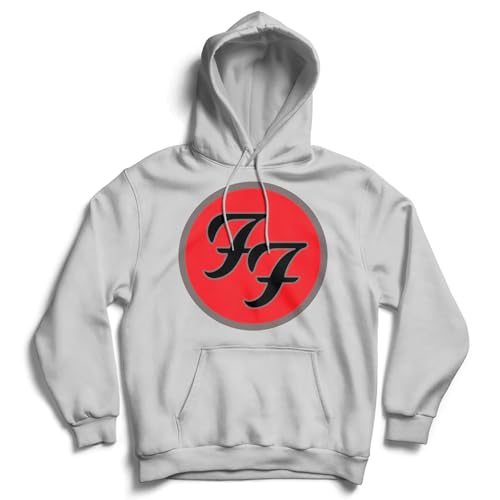 Foo Fighters Herren FF Logo Kapuzenpullover Grau von Foo Fighters