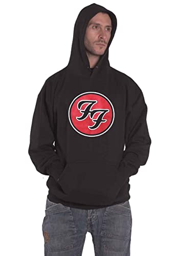 Foo Fighters Kapuzenpullover FF Band Logo Nue offiziell Herren Schwarz Pullover XXL von Foo Fighters