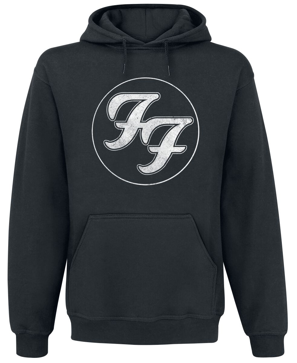 Foo Fighters Kapuzenpullover - Logo In Circle - S bis XXL - für Männer - Größe S - schwarz  - Lizenziertes Merchandise! von Foo Fighters