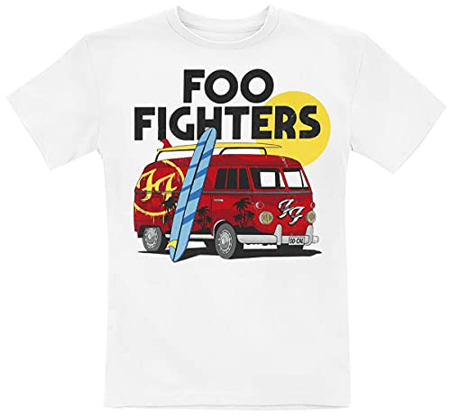 Foo Fighters Kids - Van Unisex T-Shirt weiß 128 100% Baumwolle Band-Merch, Bands, Nachhaltigkeit von Foo Fighters