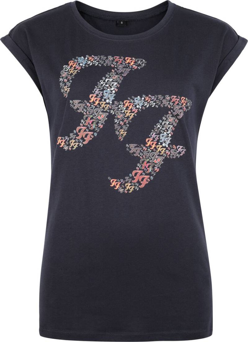 Foo Fighters Logo Crystals T-Shirt navy in XL von Foo Fighters