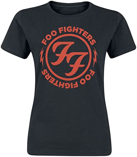 Foo Fighters Logo Red Circle Frauen T-Shirt schwarz M 100% Baumwolle Band-Merch, Bands von Foo Fighters