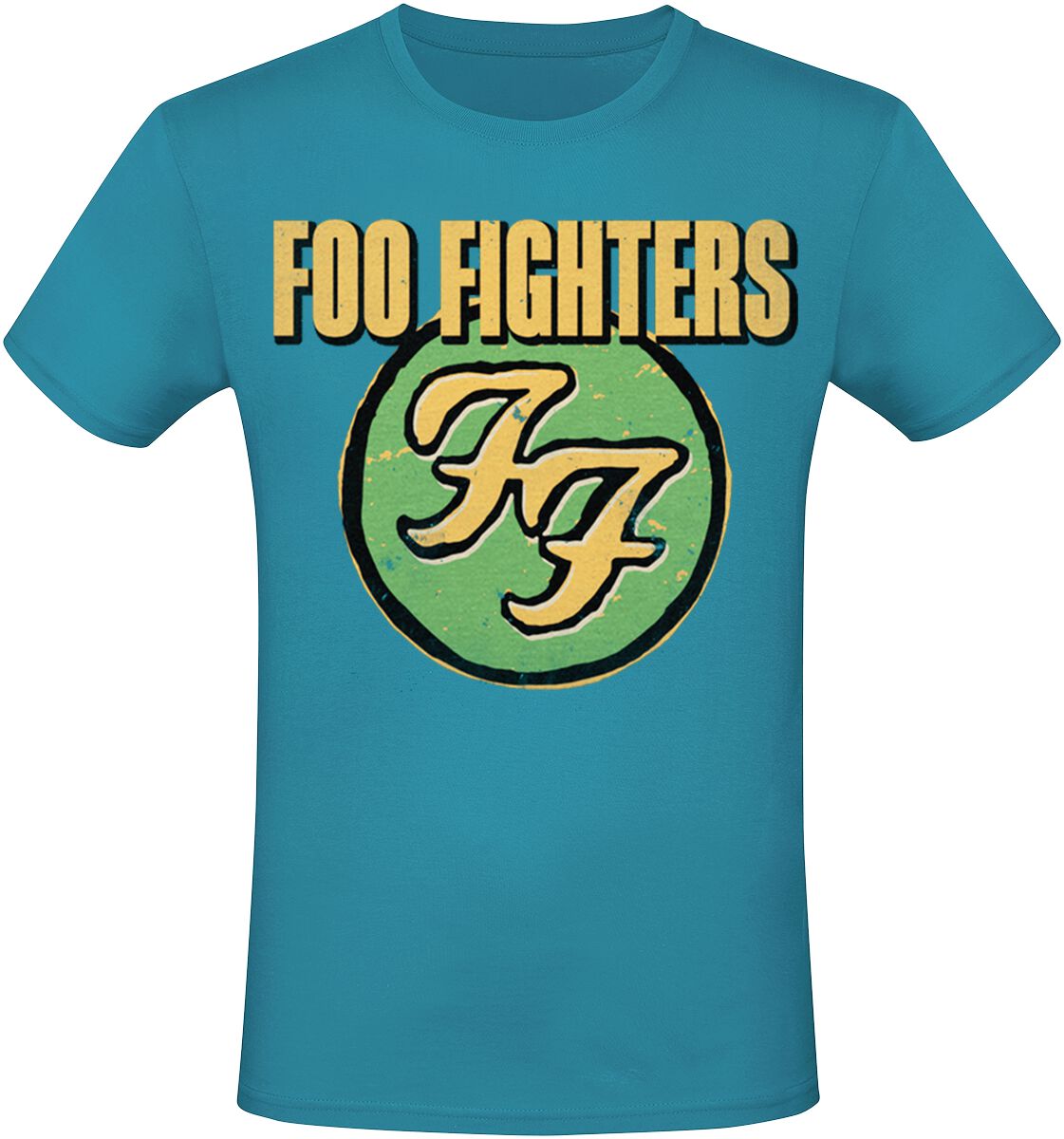Foo Fighters Logo T-Shirt blau in M von Foo Fighters