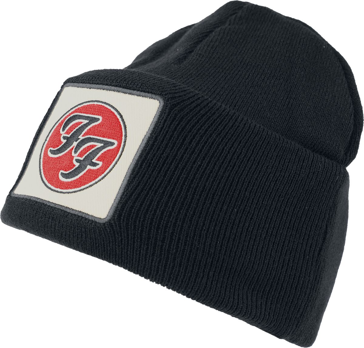 Foo Fighters Mütze - Amplified Collection - Patch Beanie - schwarz  - Lizenziertes Merchandise! von Foo Fighters