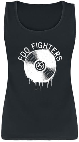 Foo Fighters Record Frauen Top schwarz M 100% Baumwolle Band-Merch, Bands von Foo Fighters
