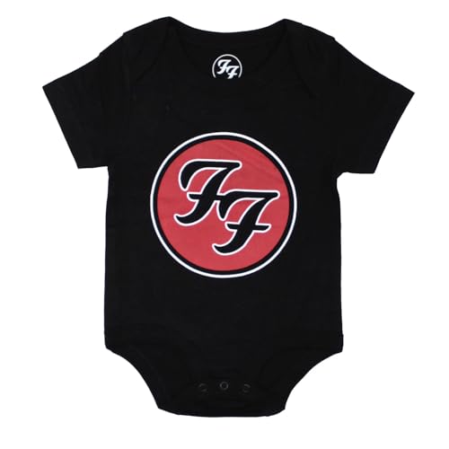 Foo Fighters Schlafstrampler FF Band Logo Nue offiziell Schwarz 0 to 24 Months Taglia unica von Foo Fighters