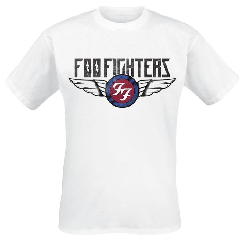 Foo Fighters T-Shirt - Flash Wings - S bis XXL - für Männer - Größe XXL - weiß  - Lizenziertes Merchandise! von Foo Fighters
