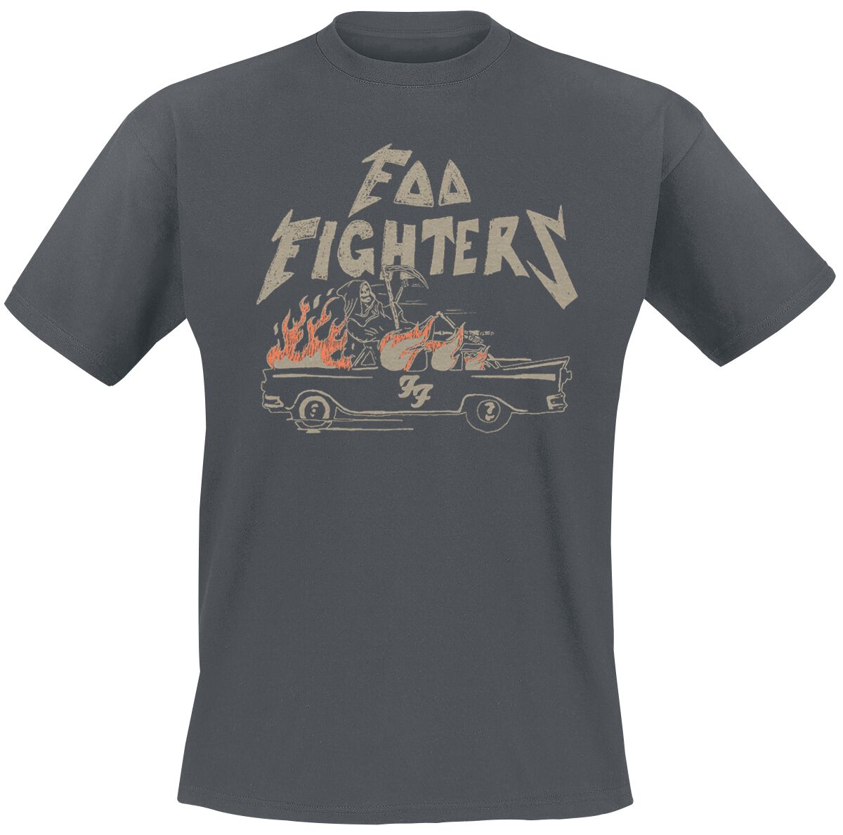 Foo Fighters T-Shirt - Joyride - S bis 3XL - für Männer - Größe 3XL - charcoal  - Lizenziertes Merchandise! von Foo Fighters