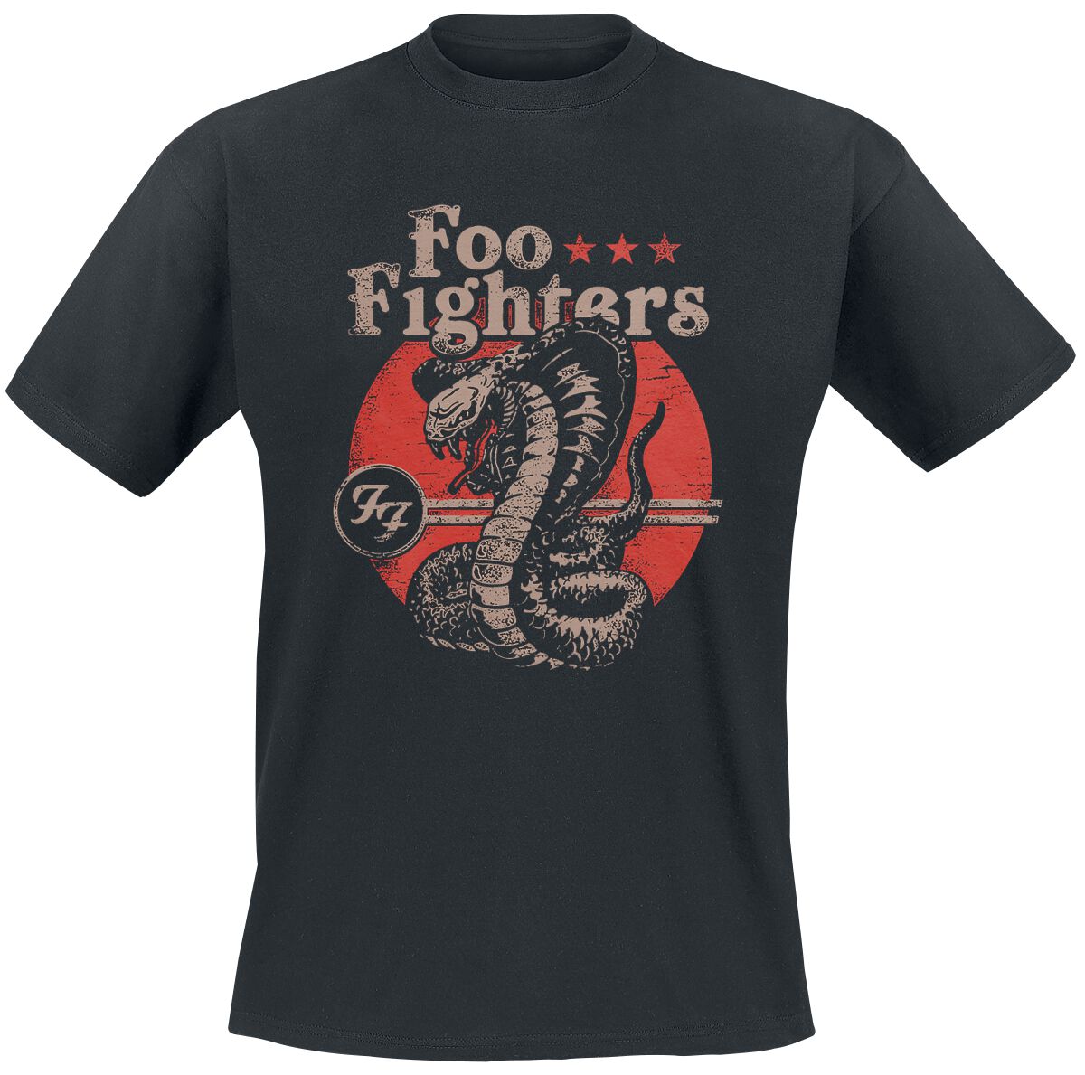 Foo Fighters T-Shirt - Snake - S bis XXL - für Männer - Größe L - schwarz  - Lizenziertes Merchandise! von Foo Fighters