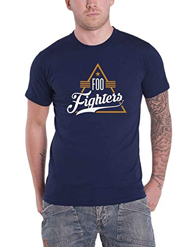 Foo Fighters T Shirt Triangle Band Logo Nue offiziell Herren Navy Blau M von Foo Fighters