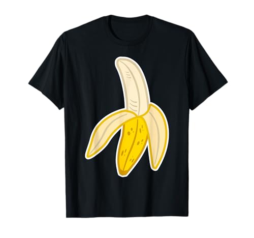 Geschälte Banane für Veganer, Vegetarier, Kinder, Frauen, Männer T-Shirt Geschälte Banane für Veganer, Vegetarier, Kinder, Frauen, Männer T-Shirt von Food Essen Trinken Gourmet