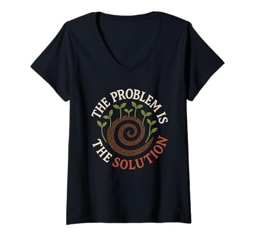 Damen Permakultur Regenerative Gartenarbeit Nachhaltiges Gehöft T-Shirt mit V-Ausschnitt Damen Permakultur Regenerative Gartenarbeit Nachhaltiges Gehöft T-Shirt mit V-Ausschnitt von Food Forest Ethical Land Use Grow Your Own