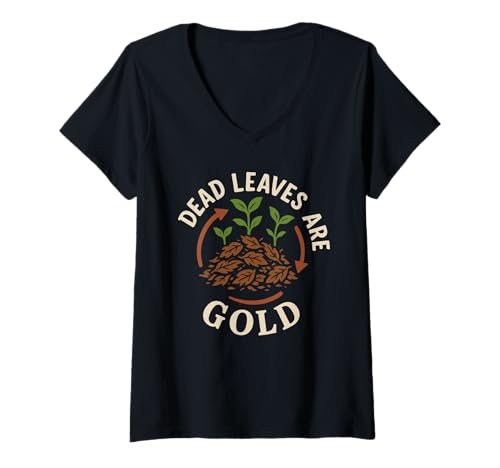 Damen Permakultur Regenerative Gartenarbeit Nachhaltiges Gehöft T-Shirt mit V-Ausschnitt Damen Permakultur Regenerative Gartenarbeit Nachhaltiges Gehöft T-Shirt mit V-Ausschnitt von Food Forest Ethical Land Use Grow Your Own