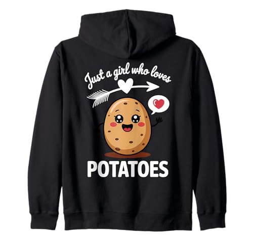 Mädchen, das Kartoffeln liebt Kapuzenjacke Mädchen, das Kartoffeln liebt Kapuzenjacke von Food Girl Potatoe Lover