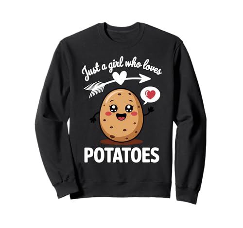 Mädchen, das Kartoffeln liebt Sweatshirt Mädchen, das Kartoffeln liebt Sweatshirt von Food Girl Potatoe Lover