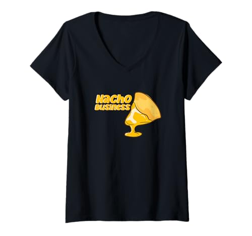 Damen Lustiges Nacho Pun Nachos Food Humor Nacho Käse Mexikanisches Essen T-Shirt mit V-Ausschnitt Damen Lustiges Nacho Pun Nachos Food Humor Nacho Käse Mexikanisches Essen T-Shirt mit V-Ausschnitt von Food Joke Snack Lover Mexican Snack Nacho Jokes