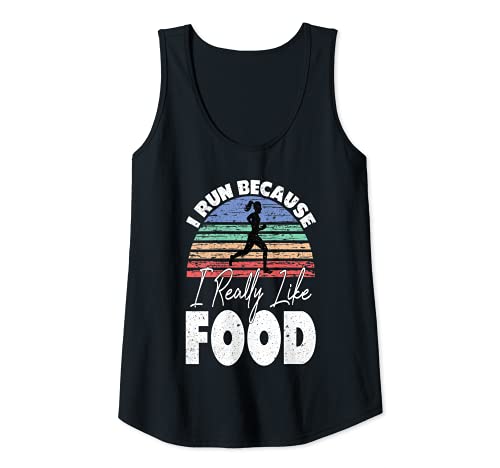 Damen Lustiger Läufer mit Aufschrift "I Run Because I Really Like Food" Tank Top Damen Lustiger Läufer mit Aufschrift "I Run Because I Really Like Food" Tank Top von Food Lovers Humor Gift