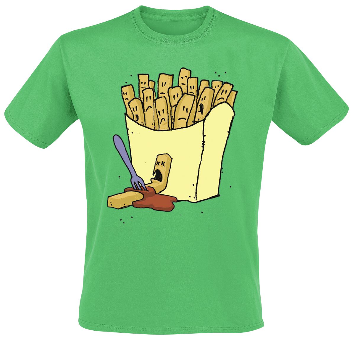 Food Frittis T-Shirt grün in XXL von Food