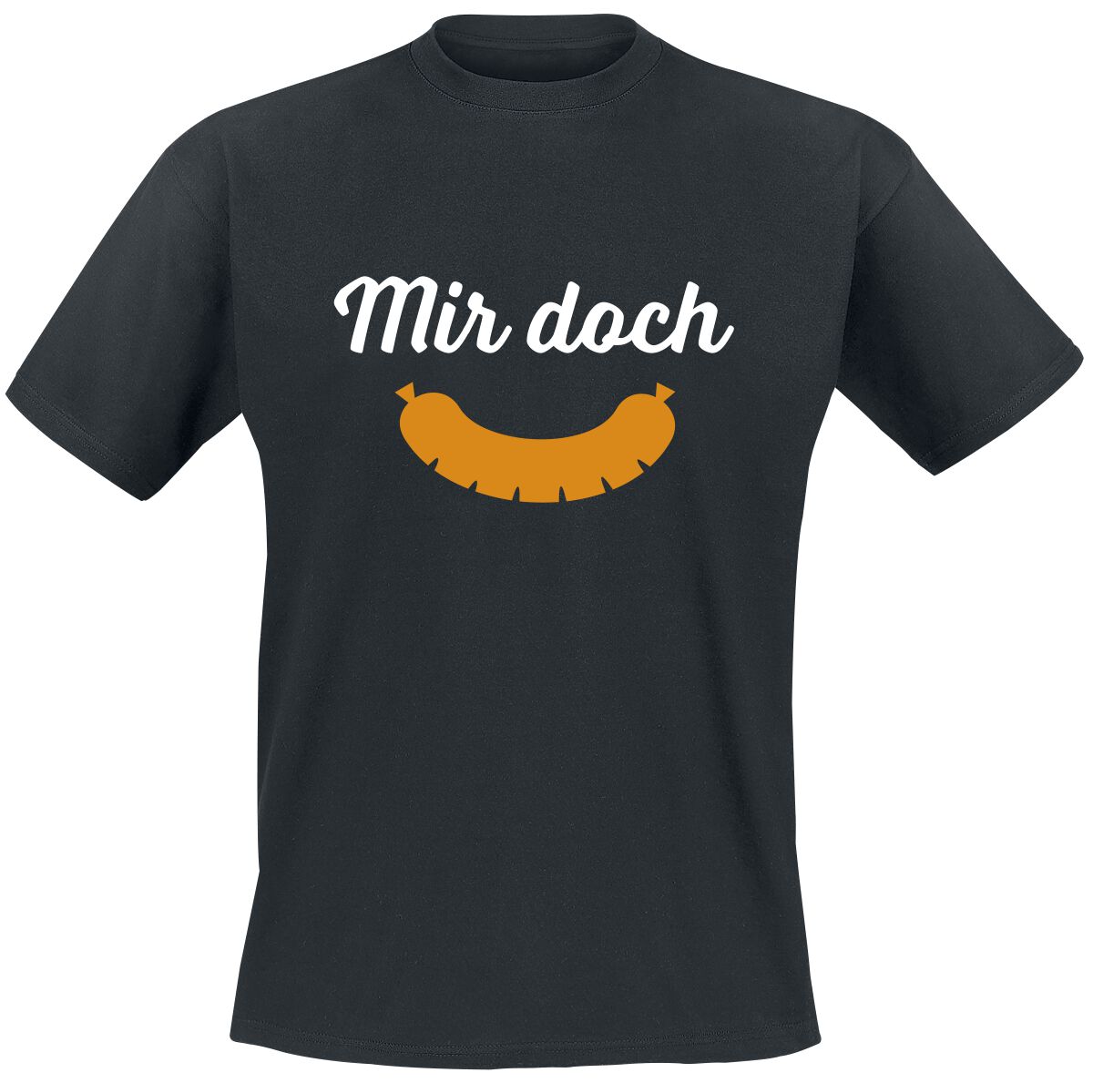 Food Mir doch Wurst T-Shirt schwarz in 3XL von Food