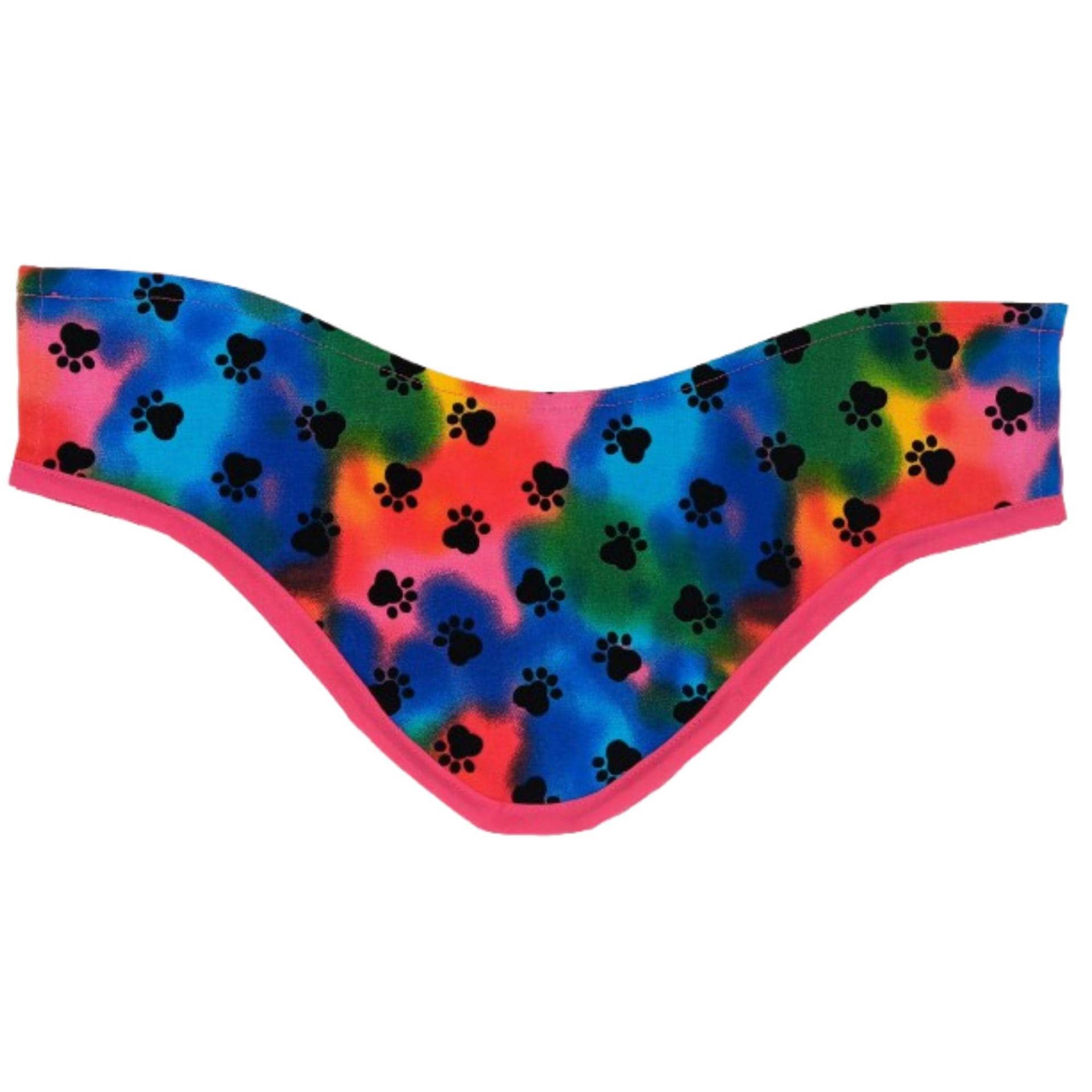 Schilddrüse Schild, Schilddrüse, Schwarze Pfotenabdrücke Auf Tie Dye, Unisex, Op Geschenk, Fluoroskopie, Halswärmer Schilddrüse Schild, Schilddrüse, Schwarze Pfotenabdrücke Auf Tie Dye, Unisex, Op Geschenk, Fluoroskopie, Halswärmer von FoodFunScrubHats