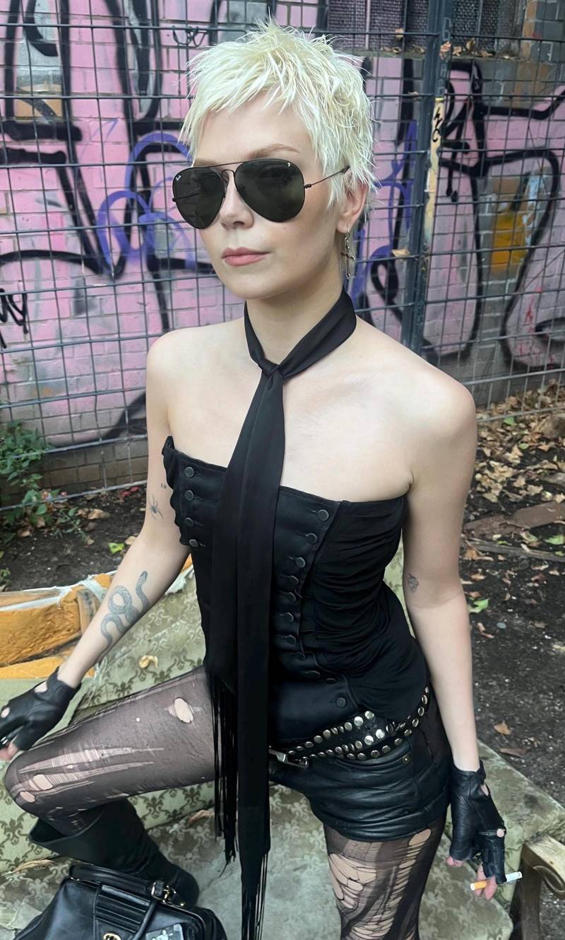 Schwarzer Skinnyschal von FoolishParis