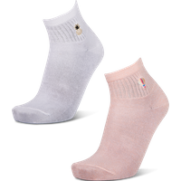 Foot Locker Crew 2 Pack Unisex Socken - Rosa - Größe 35 - 38 - Baumwolle von Foot Locker