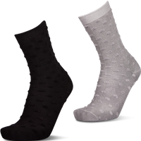 Foot Locker Crew 2 Pack Unisex Socken - Schwarz - Größe 39 - 42 - Baumwolle von Foot Locker