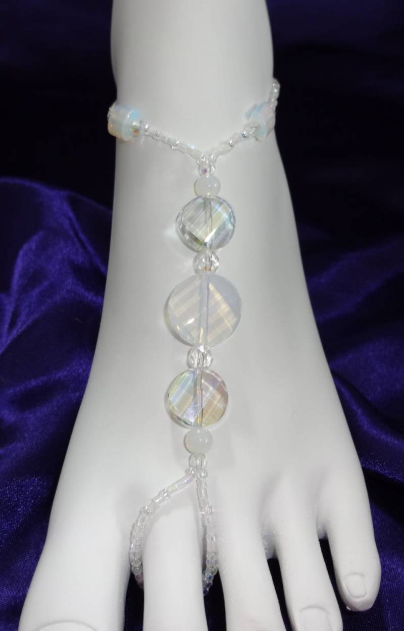 Hochzeit Swarovski Kristall Voll Fuß Schmuck von FootJewelry