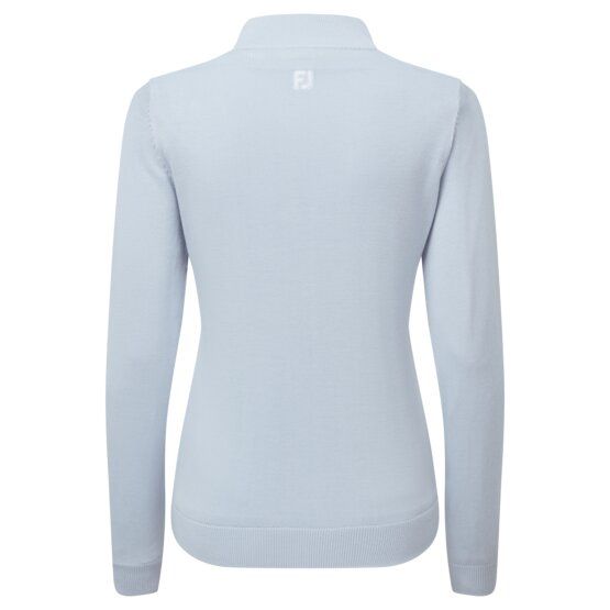 FootJoy DRIRELEASE FULL-ZIP LINED SWEATER Jacke Strick hellblau von FootJoy
