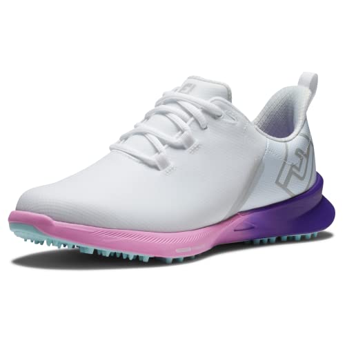 FootJoy Damen Fj Fuel Sport Golfschuh, Weiß/Violett/Rosa, 37 EU von FootJoy