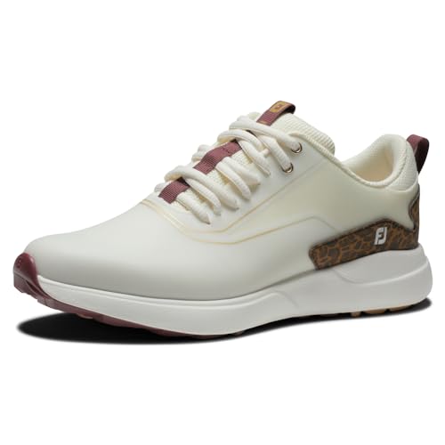 FootJoy Damen Fj Performa Golfschuh, Creme/Leopard, 41 EU von FootJoy