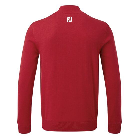 FootJoy Half-Zip Lined Pullover Windstopp Strick rot von FootJoy