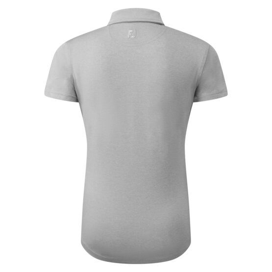 FootJoy Heather Self-Collar Halbarm Polo hellgrau FootJoy Heather Self-Collar Halbarm Polo hellgrau von FootJoy