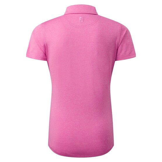 FootJoy Heather Self-Collar Halbarm Polo pink von FootJoy